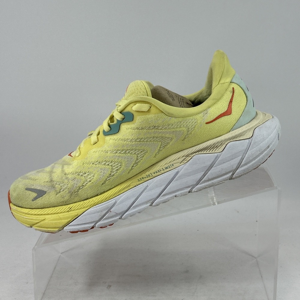 Hoka One One Arahi 6 Running Shoes Women's Size 7B W Yellow Athletic Sneakers - Picture 3 of 16